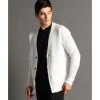 カーディガン ジオメトリックジャカード ニットカーディガン メンズ