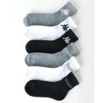 靴下 メンズ Kappa/カッパ 別注 6足セット アソートソックス 靴下 6P SET SOCKS 大きいサイズ（29〜31cm）