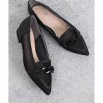 ローファー フィッシュネットチェーンフラットシューズ レディース