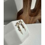 イヤリング フラワーチェーンイヤリング レディース