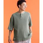 tシャツ Schott/ショット/THERMAL PIGMENT OD HENLEY NECK T-SHIRT/サーマル オーバーダイ ヘンリーネック