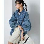  jacket G Jean lady's [forksy.] oversize 2Way Silhouette Denim jacket 