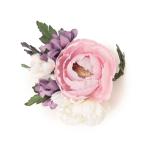 ブローチ カラーフラワーコサージュ レディース