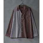 ショッピングサテン シャツ Drape Open Collar Shirt/ドレープ オープンカラー シャツ メンズ レディース