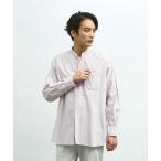 ショッピングINDIVIDUALIZED シャツ ブラウス メンズ 「Individualized shirts」ABAHOUSE別注 オーバーサイズ バンドカラー シャツ