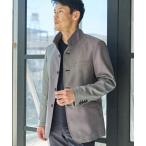 ジャケット テーラードジャケット バーズアイスタンドカラージャケット メンズ