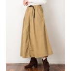 スカート atONE ウエストアジャスター付きマキシスカート