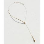 ネックレス 「GOLDY」カーブド メタル ”Y”シェイプ ネックレス / 3211104 レディース