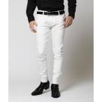 ショッピングスキニー ジーンズ VANQUISH / ヴァンキッシュ ワンウォッシュ パワーストレッチ スキニー ホワイト デニムパンツ メンズ