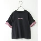 tシャツ USAコットン レースティアードTシャツ(120~160cm) キッズ 子供服 女の子