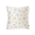 ショッピングクッション クッション クッションカバー シャイニーフラワー クッションカバー 450×450 ホワイト×ブルー（098）