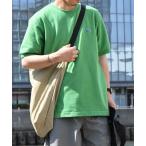 tシャツ 「SHIPS any別注」LACOSTE_ ワンポイント ロゴ ピケ クルーネック Tシャツ 24SS メンズ レディース