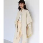 ポンチョ tweed reversible poncho coat(ツイードリバーシブルポンチョコート) レディース