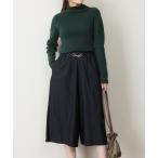 ジーンズ デニム デニムパンツ atONE デニムキュロットガウチョパンツ レディース