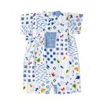 ベビー服 ロンパース パッチワーク柄 プッチー甚平オール