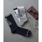 靴下 「U.S. POLO ASSN.」C.つま先ライン足首 USPA3P/クルー丈ソックス/3足セット/メンズ メンズ