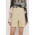 スラックス パンツ H/W STRETCHY SHORT PT ハイウェスト ストレッチ ショートパンツ レディース