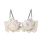 ブラジャー 「デイアップブラ-重力からバストを守る-」花柄エンブロイダリーレース　ブラジャー　B-Ccup