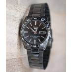 腕時計 SEIKO セイコー / セイコーファイブ 海外モデル ブラックメッキタイプ 50M防水 自動巻き ステンレスベルト 腕時計 /// SEI
