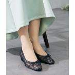 ショッピングバレエ バレエシューズ パンプス リボン付きレースフラットシューズ