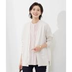 カーディガン 「洗える」 Co/Peライト Vネック ロング カーディガン レディース