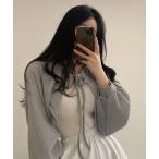 カーディガン 「 Port / ポート 」 フロントリボン ショート丈 カーディガン / ボレロ #_ レディース