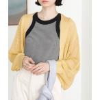 カーディガン バックオープンサマーメッシュボレロ レディース