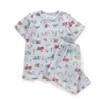 ルームウェア パジャマ はたらくくるま柄　前あきパジャマ