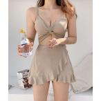  купальный костюм кручение Cross LAP оборка One-piece купальный костюм женский 