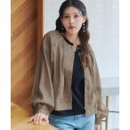 ブルゾン アウター 「新色追加・洗える」シアーブルゾン レディース