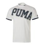 トップス PUMA プーマ メンズ ゴルフ 接触冷感 ビッグ ロゴ 半袖 モックネック シャツ