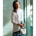 カーディガン 「新色追加/UVケア/接触冷感」マルチ機能 シアー ショート カーディガン レディース
