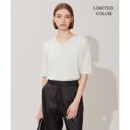 ニット セーター 「WEB限定カラーあり」 シンセティックハイゲージ 半袖ニット レディース