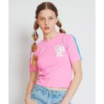tシャツ A'GAM/9×.kom「CRANK/クランク」BACK NUMBER LOGO TOP/バックナンバー ティーシャツ レディース