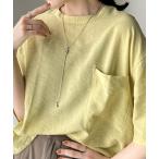 tシャツ 「JaVa ジャバコラボ」ワンランクアップ。シアータンブラー5分袖プルオーバー レディース