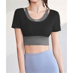 カップ付きトレーニングフィットネスウエア/ヨガトップス