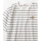 tシャツ Tシャツ 【CONVERSE/コンバース】ボーダー＆ストライプデザイン ワンポイントロゴワッペン刺繍 クルーネックTシャツ/ 半袖Tシャツ