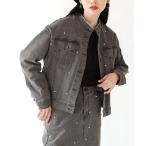 デニムジャケット gジャン パール デニムジャケット レディース