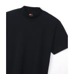 tシャツ 「Hanes」モックネックTシャツ HM1-X203 メンズ