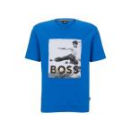 tシャツ Tシャツ メンズ BOSS x Bruce Lee フォトアートワーク ジェンダーニュートラル Tシャツ