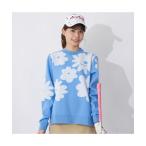 ニット セーター marie claire GOLF/マリクレール ゴルフ ストレッチ 軽量 ニット 花柄 長袖 セーター レディース