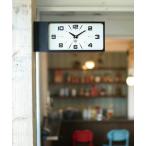時計 DOUBLE FACE CLOCK RECTANGLE/両面 掛け
