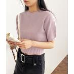 ショッピングパフスリーブ ニット セーター パフスリーブニット レディース