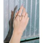 指輪 リング ツーフィンガーデザインリング メンズ レディース