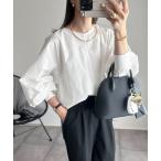ショッピングシャツ ブラウス シャツ ボリューム袖ブラウス レディース