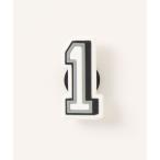  Crocs номер 1 обувь аксессуары / crocs Jibbitz B&W Number 1