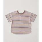 tシャツ 「前後どちらでもOK!/型崩れしないコットン」ボーダービッグTシャツ キッズ 子供服 男の子