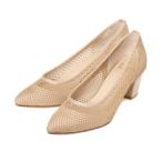 パンプス 「REZOY」 アーモンドトゥメッシュパンプス レディース