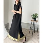 ワンピース レディース 「JaVa ジャバコラボ」大人のラフスタイル。フレンチスリーブプリントワンピース