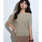 ニット セーター 天竺編みサマーニットプルオーバ レディース